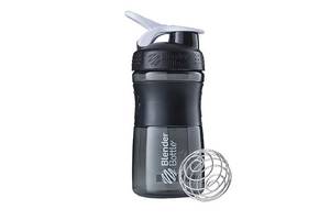 Шейкер спортивный бутылка BlenderBottle SportMixer 20oz/590ml Black/White Original