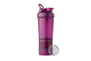 Шейкер спортивный с двумя контейнерами BlenderBottle ProStak 22oz/650ml Plum Original