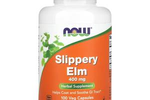 Скользкий вяз (Slippery Elm) Now Foods 400 мг 100 вегетарианских капсул