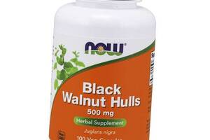 Скорлупа черного ореха Black Walnut Hulls 500 Now Foods 100вегкапс (71128071)