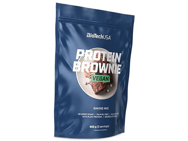 Смесь для выпечки Протеиновый брауни Protein Brownie Vegan BioTech (USA) 600г (05084026)