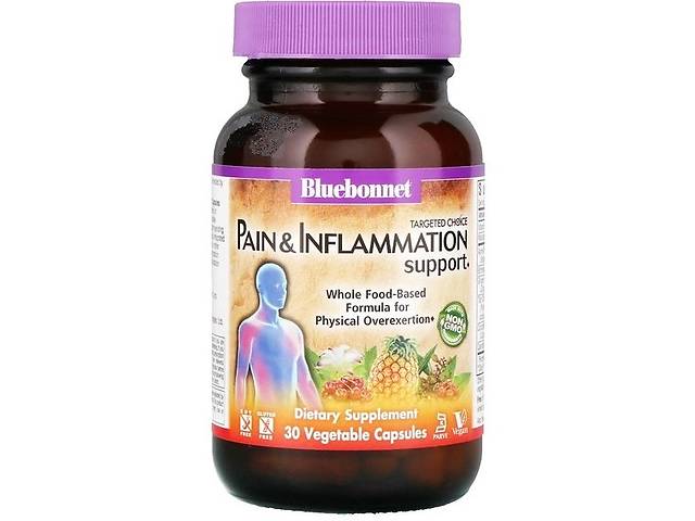 Смесь экстрактов Bluebonnet Nutrition Targeted Choice, Pain & Inflammation Support 30 Veg Caps