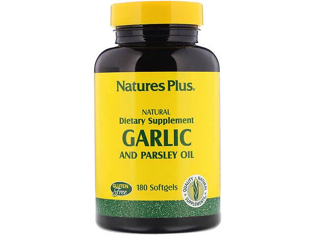 Смесь экстрактов Nature's Plus Garlic and Parsley Oil 180 Softgels NTP3960