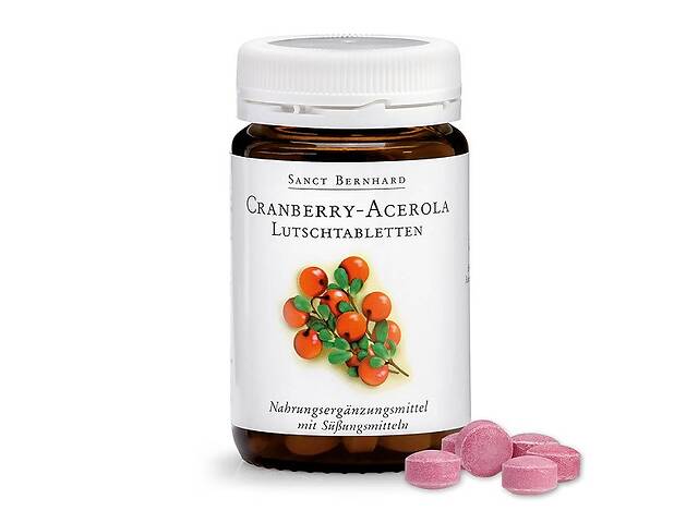 Смесь экстрактов Sanct Bernhard Cranberry 460 mg Acerola 300 mg 90 Lozenges