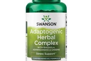 Смесь экстрактов Swanson Adaptogenic Herbal Complex 60 Caps