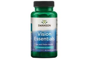 Смесь экстрактов Swanson Vision Essentials 60 Veg Caps