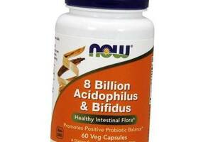 Смесь Пробиотиков 8 Billion Acidophilus & Bifidus Now Foods 60вегкапс (69128004)