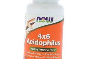 Суміш пробіотиків, Acidophilus 4X6, Now Foods 120вегкапс (69128005)