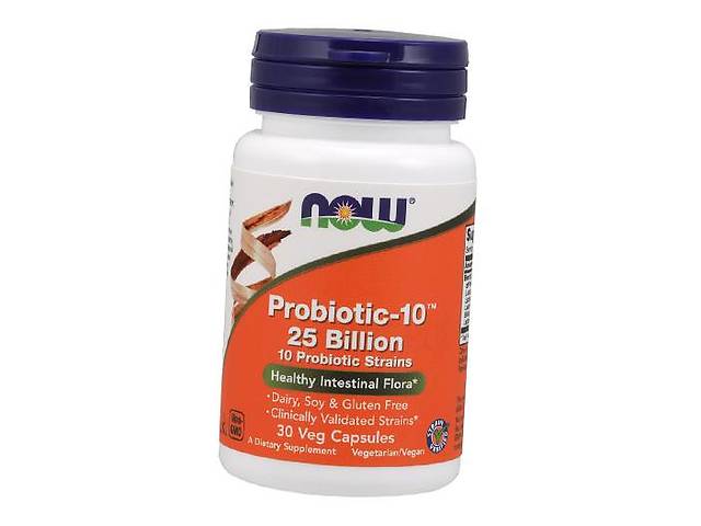 Смесь Пробиотиков Probiotic-10 25 Billion Now Foods 30вегкапс (69128010)