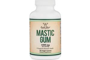 Смола мастикового дерева Double Wood Supplements Mastic Gum 1000 mg 2 caps per serving 180 Caps