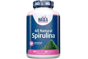 Спирулина Haya Labs All Natural Spirulina 500 mg 100 Tabs