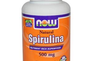 Спирулина NOW Foods Spirulina 500 mg 120 Veg Caps