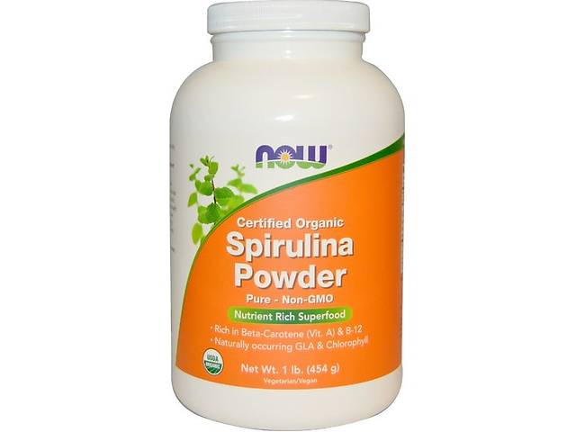 Спіруліна NOW Foods Spirulina Powder 454 g /138 servings/