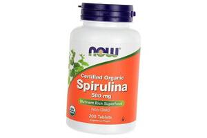 Спирулина Spirulina 500 Now Foods 200таб (71128074)