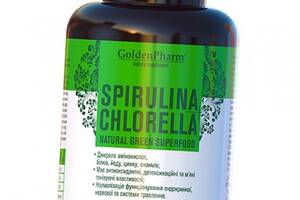 Спирулина и Хлорелла Spirulina plus Chlorella Golden Pharm 200таб (71519004)