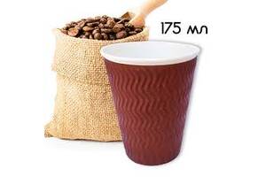 Склянки для кофе 110мл -450мл гофру крафт