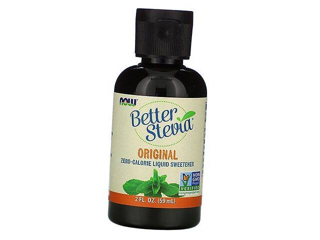 Стевия подсластитель не содержащий калорий Стевия Better Stevia Liquid Now Foods 59мл Без вкуса (05128003)