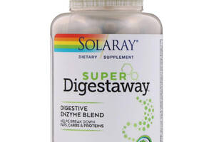 Супер ферменты для пищеварения Super Digestaway Solaray 180 капсул