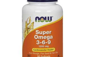 Супер омега 3-6-9 Now Super Omega 3-6-9 1200 mg 90 softgels