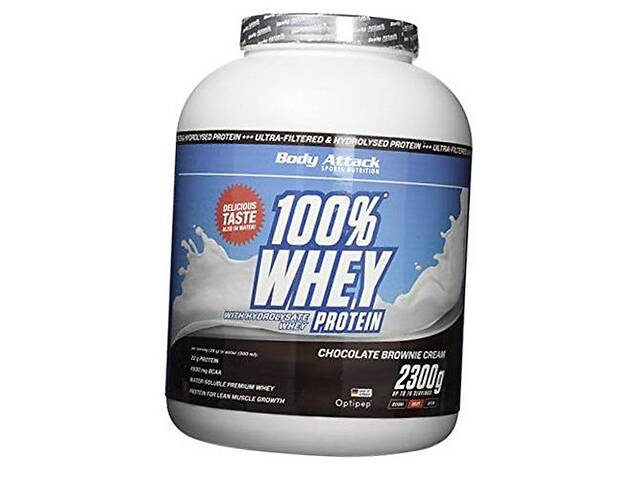 Сывороточный протеин 100% Whey Protein Body Attack 2300г Шоколад (29251004)