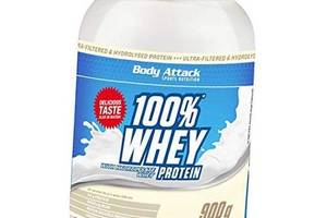 Сывороточный протеин 100% Whey Protein Body Attack 900 г Клубника с белым шоколадом (29251004)