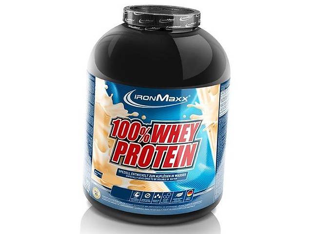 Сывороточный протеин 100% Whey Protein IronMaxx 2350г Клубника (29083009)