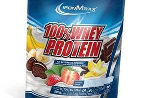 Сывороточный протеин 100% Whey Protein IronMaxx 500г пакет Латте макиато (29083009)