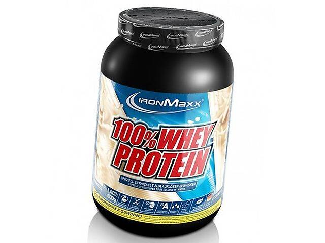 Сывороточный протеин 100% Whey Protein IronMaxx 900г Клубника (29083009)