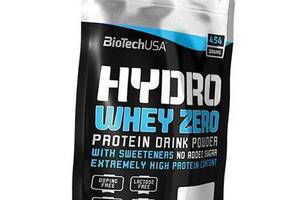 Сироватковий Протеїн, без глютена, цукру та жиру, Hydro Whey Zero, BioTech (USA) 454г Ваніль (29084013)