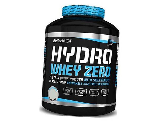 Сывороточный Протеин без глютена сахара и жира Hydro Whey Zero BioTech (USA) 1816г Клубника (29084013)