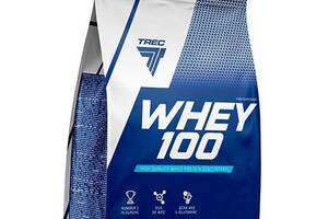 Сироватковий протеїн для росту м'язів, 100% Whey, Trec Nutrition 900г Полуниця (29101005)
