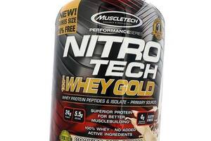 Сывороточный протеин Nitro-Tech Whey Gold Muscle Tech 998г Клубничный торт (29098017)