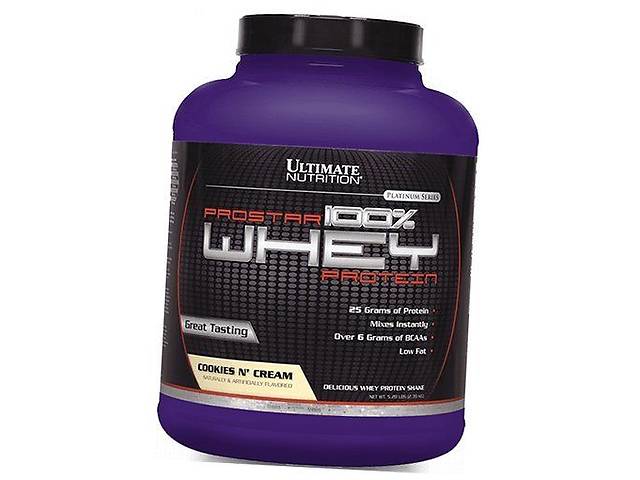 Сывороточный протеин ProStar Whey Ultimate Nutrition 2390 г Печенье-крем (29090004)