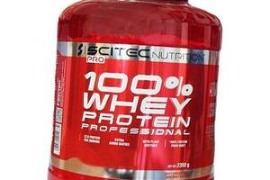 Сывороточный Протеин с пищеварительными ферментами 100% Whey Protein Prof Scitec Nutrition 2350 г Белый шоколад (2908...