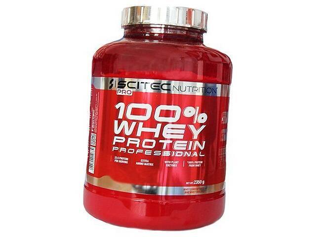 Сывороточный Протеин с пищеварительными ферментами 100% Whey Protein Prof Scitec Nutrition 2350 г Белый шоколад (2908...