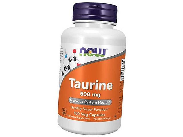 Таурин для глаз и нервной системы Taurine 500 Now Foods 100вегкапс (27128023)