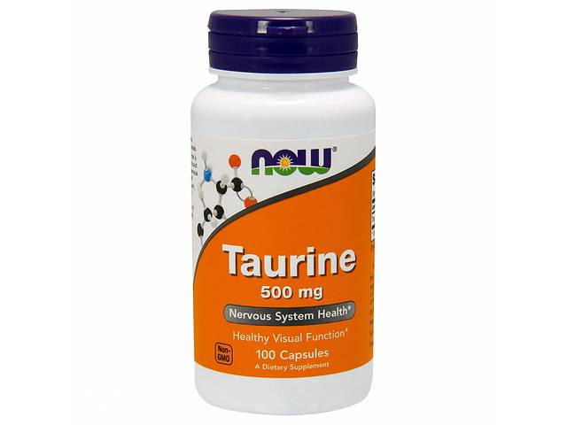 Таурин Now Foods 500 мг 100 вегетарианских капсул