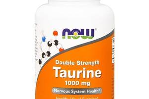 Таурин NOW Foods Taurine, Double Strength 1000 mg 100 Veg Caps NF0142