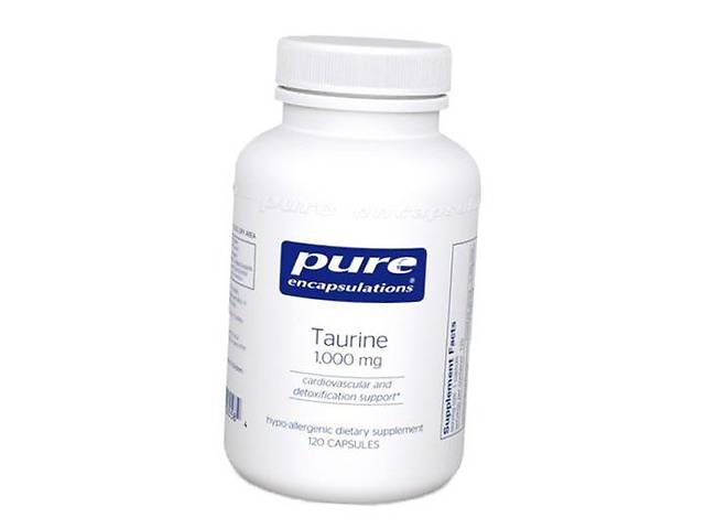 Таурин Taurine 1000 Pure Encapsulations 120капс (27361008) - Биодобавки ...