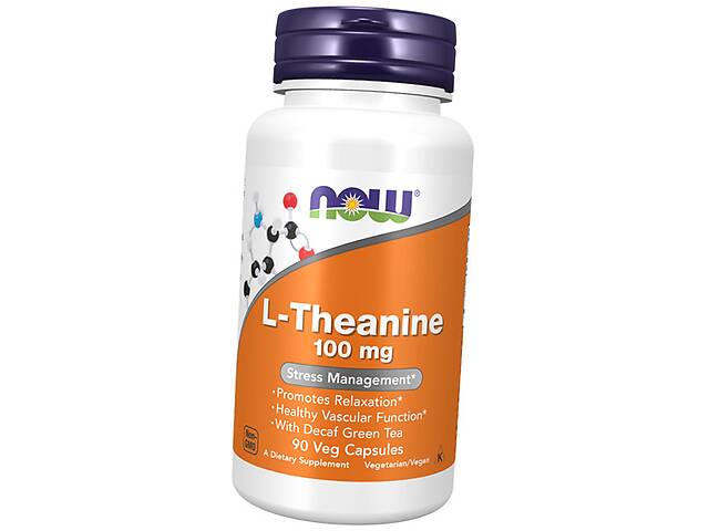 Теанин для расслабления L-Theanine 100 Now Foods 90вегкапс (27128025)
