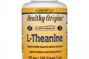 Теанин Healthy Origins L-Theanine 100 mg 180 Veg Caps