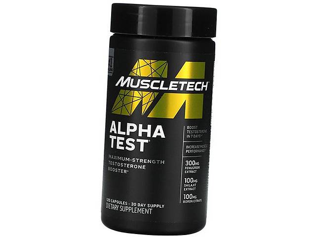Тестобустер Alpha Test Muscle Tech 120капс (08098005)