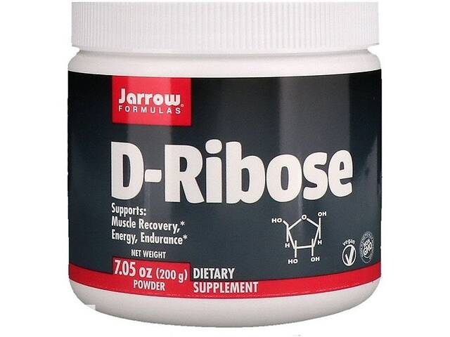Тонизирующее средство Jarrow Formulas D-Ribose Powder 7.05 oz 200 g /90 servings/