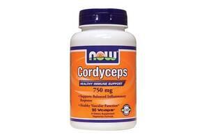 Тонизирующее средство NOW Foods Cordyceps 750 mg 90 Veg Caps