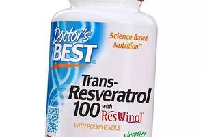 Транс Ресвератрол з Поліфенолами Trans-Resveratrol 100 Doctor's Best 60вегкапс (70327001)