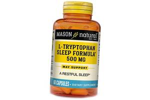 Триптофан формула для сна L-Tryptophan Sleep Formula Mason Natural 60капс (27529002)