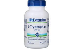 Триптофан Life Extension L-Tryptophan 500 mg 90 Veg Caps LEX-17229