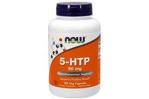 Триптофан NOW Foods 5-HTP 50 mg 180 Veg Caps NOW-00101