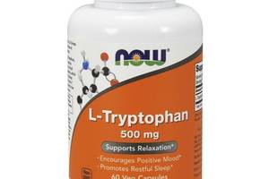 Триптофан NOW Foods L-Tryptophan 500 mg 60 Veg Caps