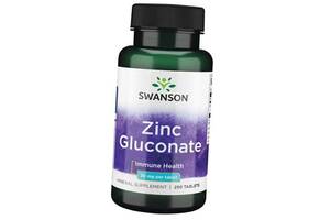 Цинк Глюконат Zinc Gluconate 30 Swanson 250таб (36280070)